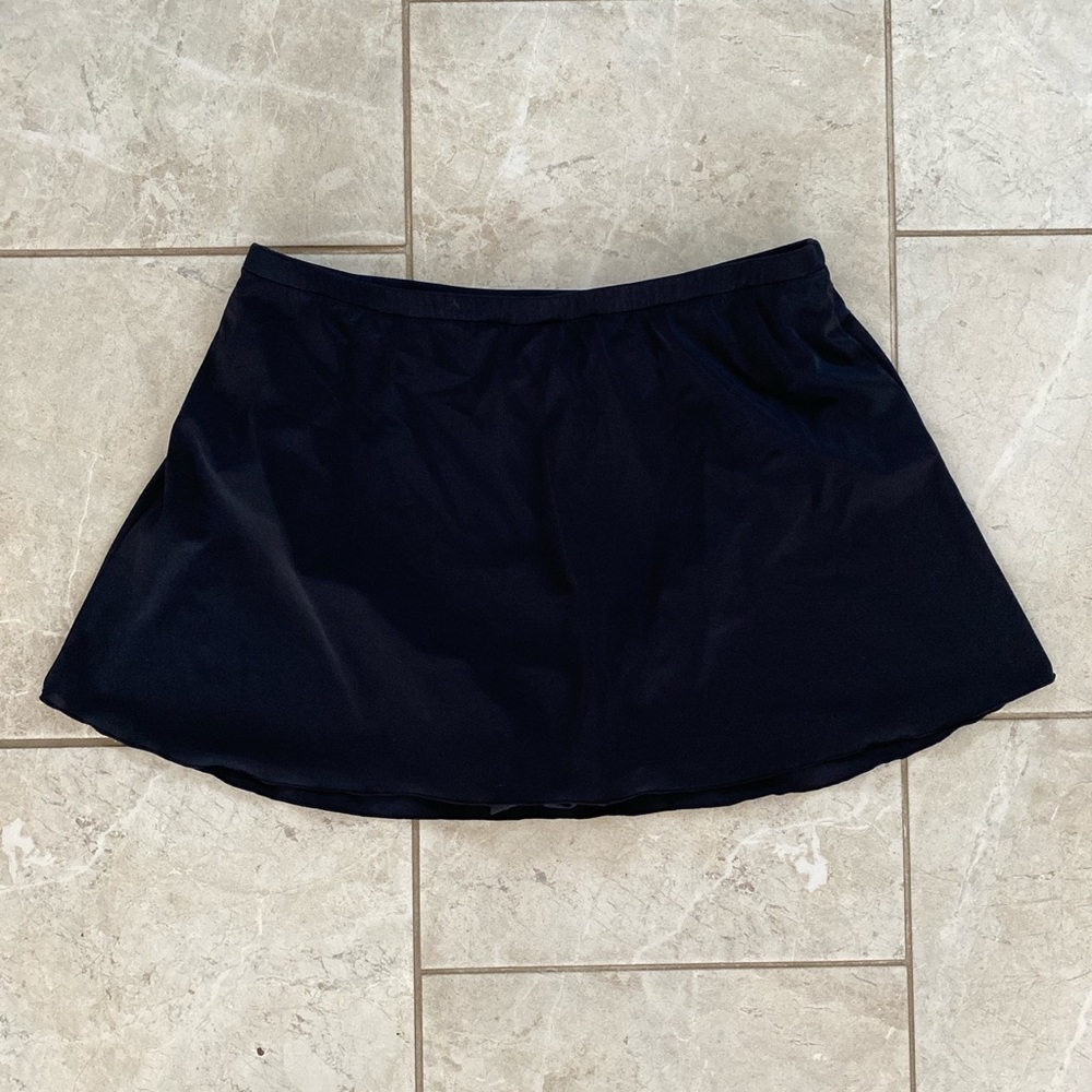 Trimshaper Vintage Black High Rise Swim Skort
